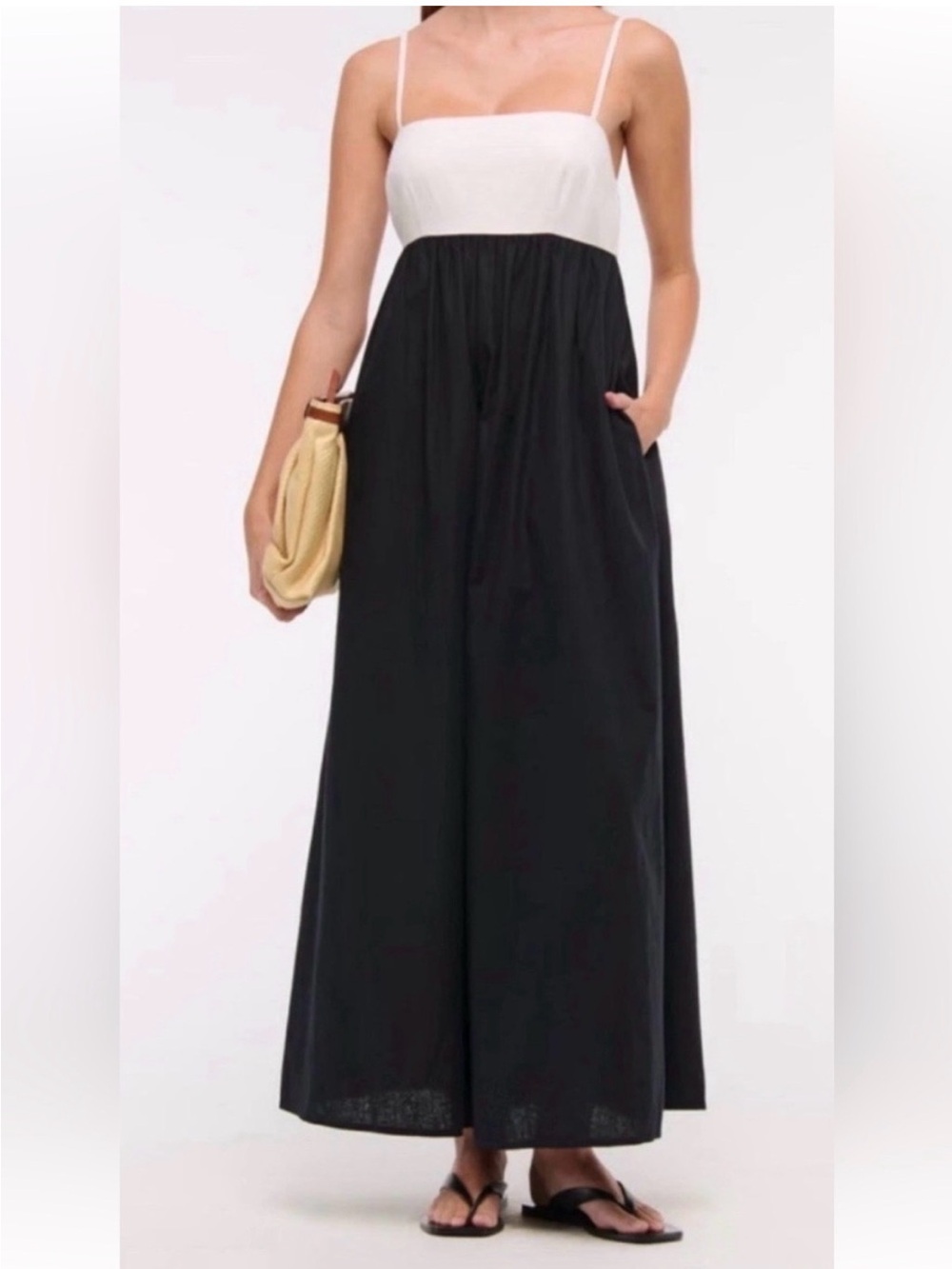 Abercrombie Tie-Back Babydoll Maxi Dress - Large Tall